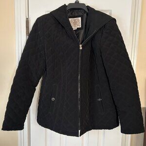 Misses Hooded Quilted Jacket - Size L